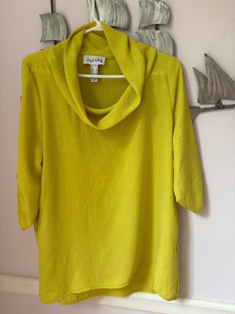 Ribkoff cowl neck hi/low blouse size 8